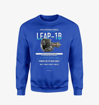 Thumbnail for CFM LEAP-1B design on blue sweatshirt