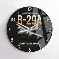 Thumbnail for B-29A Superfortress design on black no frame wall clock