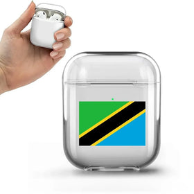 Tanzania Flag Transparent Earphone AirPods Cases