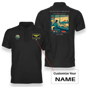 The Test Pilot's Breakfast Premium Polo T-Shirts