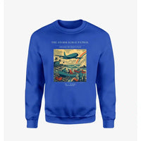 Thumbnail for VINTAGE G4367 - The Storm Surge Patrol - Designed Sweatshirts design on blue