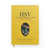 Thumbnail for Huntsville International Airport (HSV) design on yellow notebook
