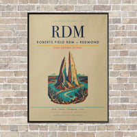 Thumbnail for Roberts Field RDM — Redmond vertical canvas print - framed - beige background