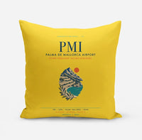 Thumbnail for Palma de Mallorca Airport (PMI) design on yellow pillow