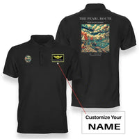 Thumbnail for VINTAGE G4072 - The Pearl Route - Double-Side Polo T-Shirt design on black+name