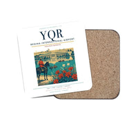 Thumbnail for Regina International Airport (YQR) design on white 1 piece coaster