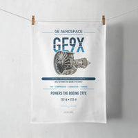 Thumbnail for GE9X design on white towel