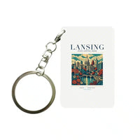 Thumbnail for LANSING - Poster - Key Chain - White