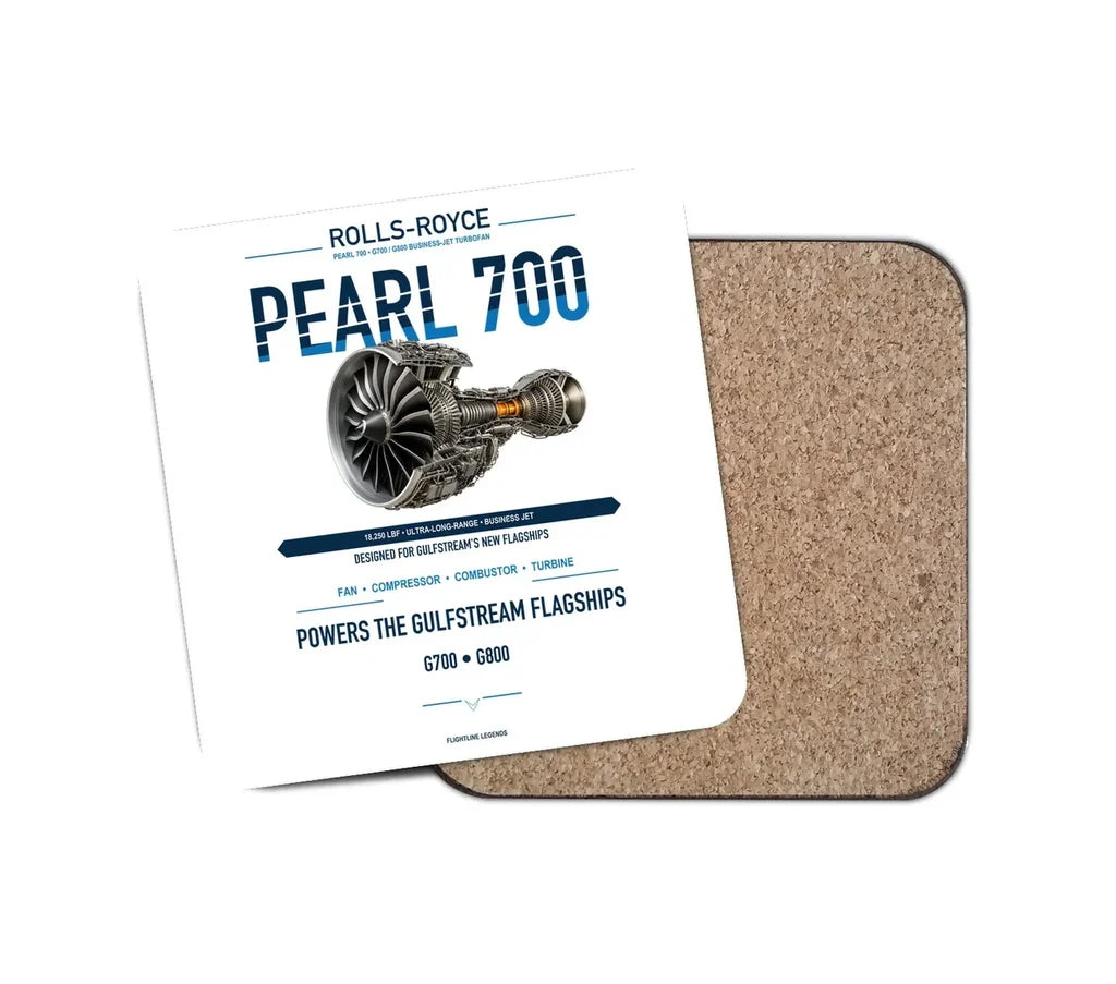 Embraer ERJ145 design on white 1 piece coaster