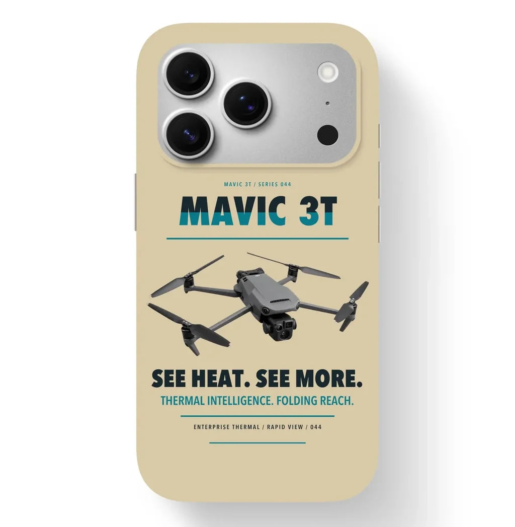 DJI Mavic 3 Thermal Case design on beige iphone case