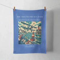 Thumbnail for VINTAGE G4299 - The Around The Bay Dash - Designed Towels design on blue