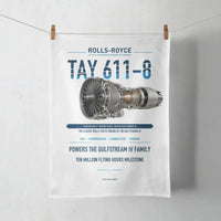 Thumbnail for TAY 611-8 design on white towel