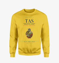 Thumbnail for Islam Karimov Tashkent International Airport (TAS) design on yellow sweatshirt
