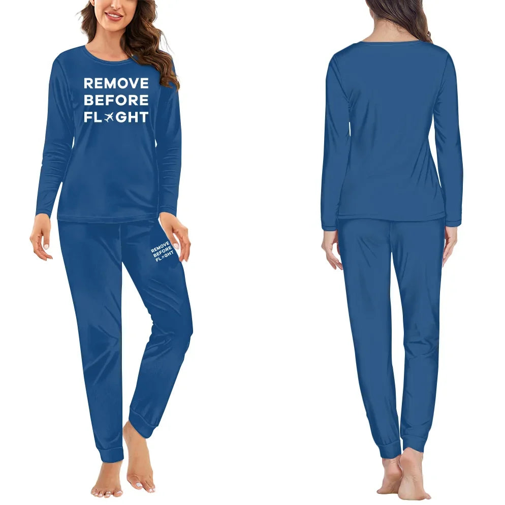 Remove Before Flight women pajamas - Blue
