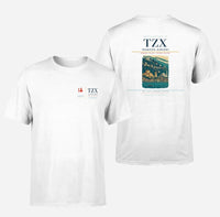 Thumbnail for Trabzon Airport (TZX) design printed on white double-side t-shirt