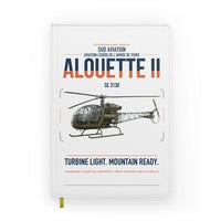 Thumbnail for Sud Aviation SE 3130 Alouette II design on white notebook