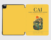 Thumbnail for Cairo International Airport (CAI) design on yellow ipad tablet case