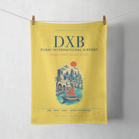 Thumbnail for Dubai International Airport (DXB) design on yellow towel