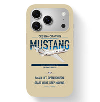 Thumbnail for Cessna Citation Mustang design on beige magsafe iphone case, for iPhone 17 Pro