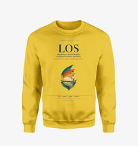 Thumbnail for Murtala Muhammed International Airport (LOS) design on yellow sweatshirt