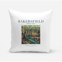 Thumbnail for BAKERSFIELD - Poster - Pillow - White