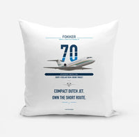 Thumbnail for Fokker 70 design on white pillow
