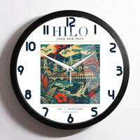 Thumbnail for HILO - Poster - Wall Clock Framed - White