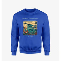 Thumbnail for VINTAGE G4410 - The Reef Garden Glass - Designed Sweatshirts design on blue