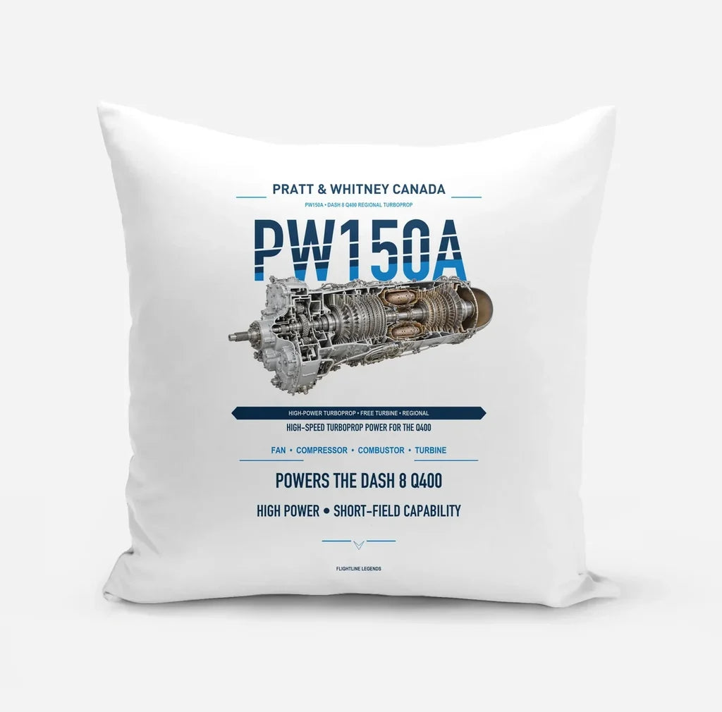 PW150A design on white pillow