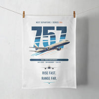 Thumbnail for Boeing 757-200 design on white towel