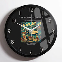 Thumbnail for VINTAGE G4055 - The Flying Boat Era - Designed Wall Clocks design on black framed