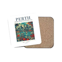 Thumbnail for PERTH - Poster - Coaster - White