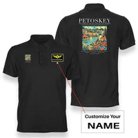 Thumbnail for PETOSKEY - Poster - Double-Side Polo - Black + Name