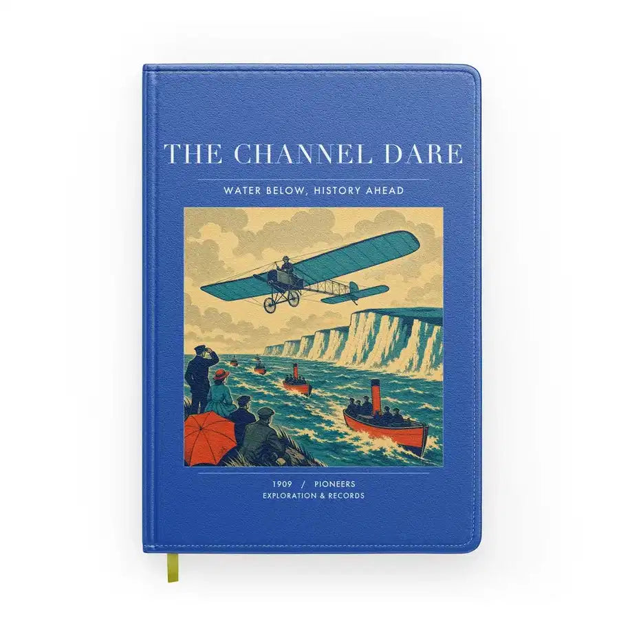 VINTAGE G4324 - The Channel Dare - Designed Notebooks design on blue