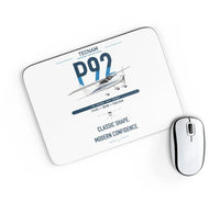 Thumbnail for Tecnam P92 Echo MkII design on white rectangle mouse pad