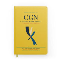 Thumbnail for Cologne Bonn Airport (CGN) design on yellow notebook