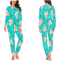 Thumbnail for Super Cool Paper Airplanes women pajamas - view 2