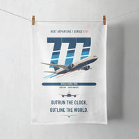Thumbnail for Boeing 777-200LR design on white towel