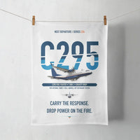Thumbnail for Airbus C295 Firefighter design on white towel