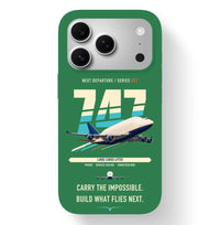 Thumbnail for Boeing 747-400 Dreamlifter design on green magsafe iphone case