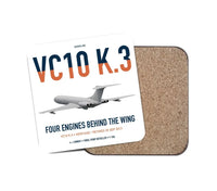 Thumbnail for Vickers VC10 K.3 design on white 1 piece coaster