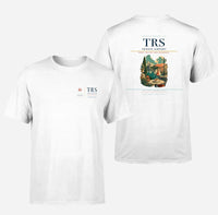 Thumbnail for Trieste Airport (TRS) design printed on white double-side t-shirt