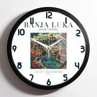Thumbnail for BANJA LUKA - Poster - Wall Clock Framed - White