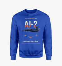 Thumbnail for AJ-2 Savage Tanker design on blue sweatshirt
