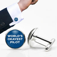 Thumbnail for World's Okayest Pilot Cuff Links - view 2