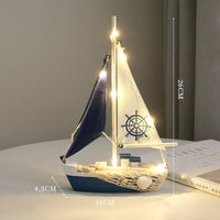 Thumbnail for Helmsman LED Nautical Wooden Model - view 2