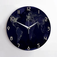Thumbnail for World Map From Space Printed Wall Clock - view 2
