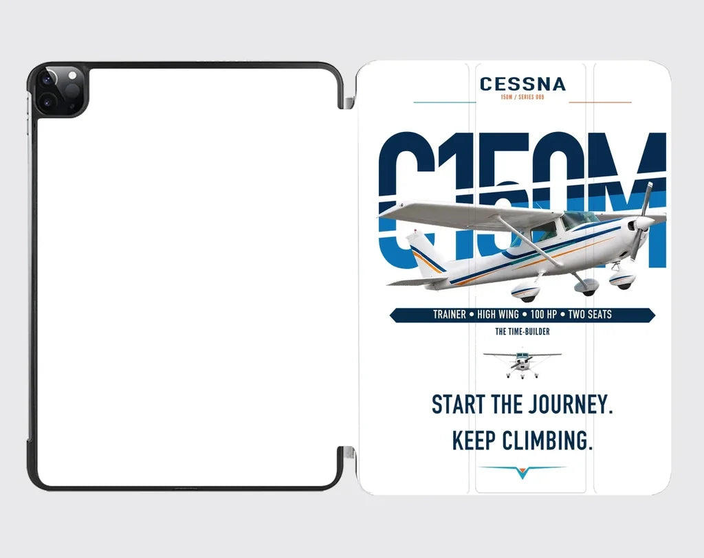 Cessna 150M design on white ipad tablet case