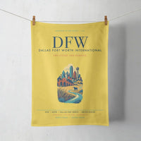 Thumbnail for Dallas Fort Worth International Airport (DFW) design on yellow towel
