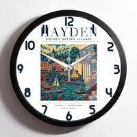 Thumbnail for HAYDEN - Poster - Wall Clock Framed - White